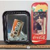 Image 1 : LOT OF 2 - 1981 COCA-COLA THERMOMETER & SERVING TRAY 