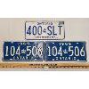 Image 1 : LOT OF 3 -  1995 ONTARIO LICENSE PLATES - PAIR OF 1969 