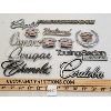 Image 1 : LOT OF 12 - CAR BADGES - INCL CAMARO, COUGAR, HERBRAND ETC