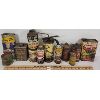 Image 1 : LOT OF 14 - ADVERTSING TINS - INCL WHIZ, VEEDOL, CANADIAN TIRE CORP'N 