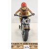 Image 4 : MODERN TOYS - TIN ATOM TRICK MOTORCYCLIST - BATTERY OP 