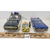 Image 3 : LOT OF 3 - ICHIKO POLICE CAR, WIND UP TOY & BANDAI CADILLAC