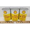 Image 1 : LOT OF 3 - SHELL X-100 MOTOR OIL CANS