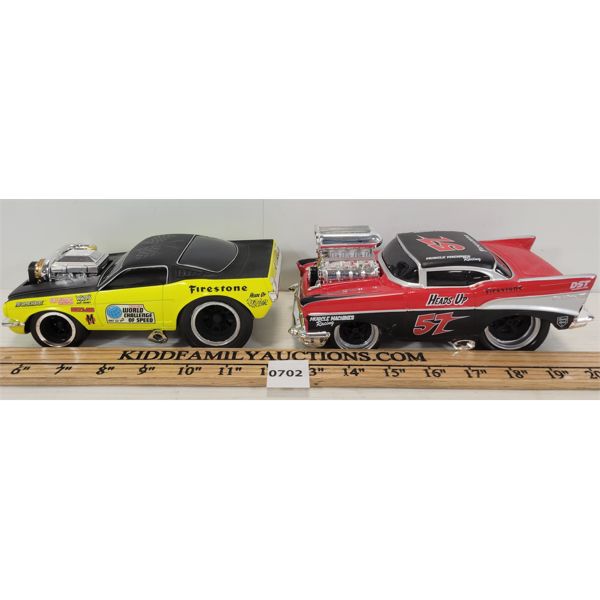 LOT OF 2 - DIECAST MUSCLE MACHINES RACE CARS