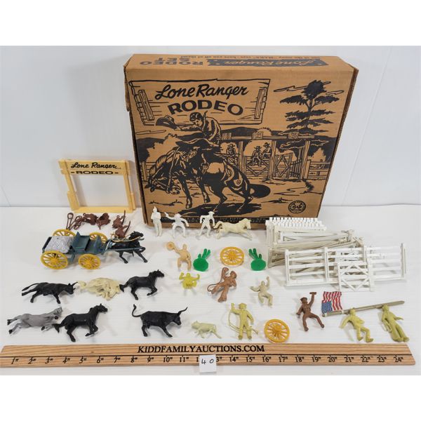 LONE RANGER 1952 RODEO SET W/ BOX - APPEARS COMPLETE