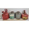 Image 1 : LOT OF 4 - FUEL & OIL CANS