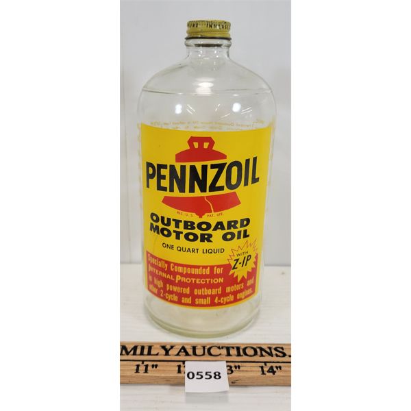 PENNZOIL - 1QT OUTBOARD MOTOR BOTTLE 
