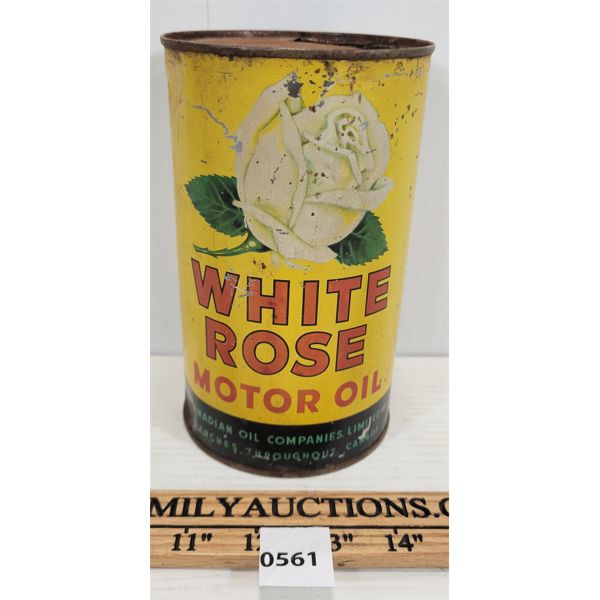 WHITE ROSE 1QT MOTOR OIL CAN