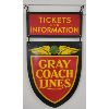 Image 3 : GRAY COACH LINES DSP SIGN - CIRCA 1940s (?)