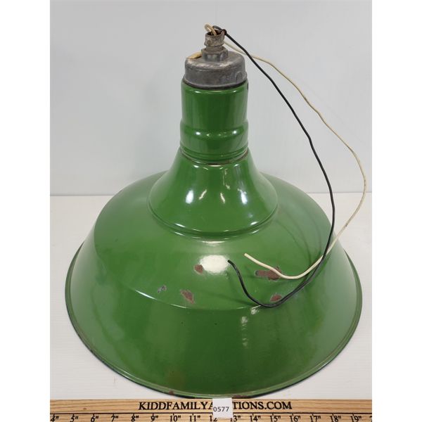 PORCELAIN LIGHT SHADE W/ WIRING