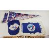 Image 2 : JOB LOT - BLUE JAYS MEMORABILIA - INCL 90's PENNANT FLAGS, PINS, HELMET & TIN, ETC