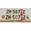Image 1 : PAIR OF 1972 SWITZERLAND LICENSE PLATES