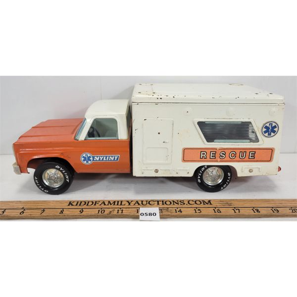 NYLINT PRESSED STEEL RESCUE VAN