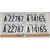 Image 1 : LOT OF 2 - PAIRS OF 1958 & 1960 ONTARIO LICENSE PLATES