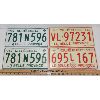 Image 1 : LOT OF 2 - PAIR'S OF 1975 & 1976 QUEBEC LICENSE PLATES