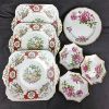 Image 1 : Set of 7 Bone China Dishes - Foley 'Broadway' and Royal Standard 'Orleans Rose'
