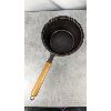 Image 8 : Set of 3 Cast Iron Pots & Pans with Wooden Handles