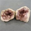 Image 2 : Set of 2 Pink Amethyst Crystals