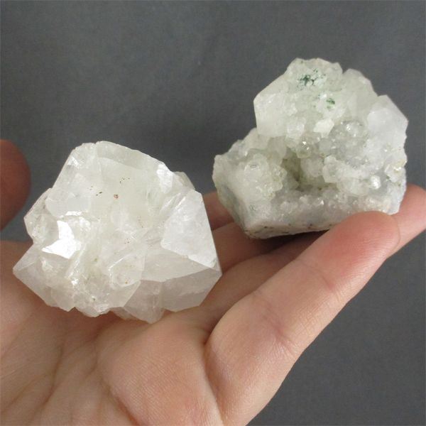 Set of 2 Raw Zeolite Crystal Clusters