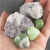 Image 2 : Set of Polished New Jade & Raw Lepidolite Specimens 