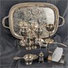 Image 2 : Vintage Silver Plated Dishware Set