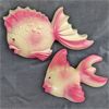 Image 1 : Set of 2 Vintage Chalkware Fish