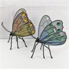 Image 1 : Set of 2 Metal Garden Butterfly Statues 
