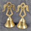Image 1 : Set of 2 Brass Angel Bells 