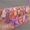 Image 1 : Lot of 12 Aura Quartz Crystal Point Pendants