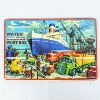 Image 1 : Nearly FULL Royal Blue Water Color Tin Paint Box - Made in England