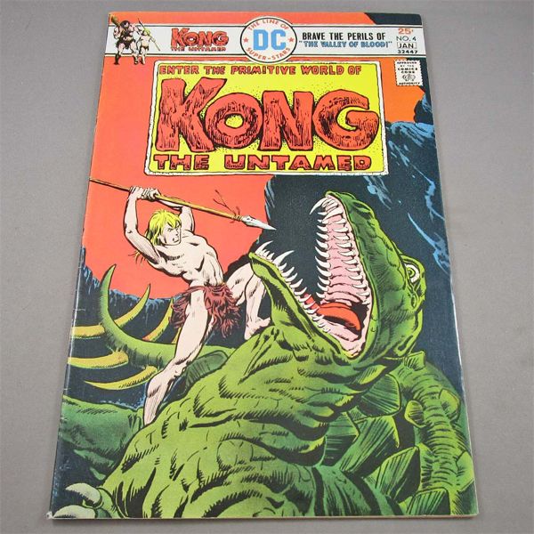 1976 Comic No 4 Kong the Untamed DC Comics .25 Cent