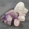 Image 2 : Lot of Raw & Polished Clear Quartz, Rose Quartz & Amethyst Specimen 
