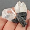Image 1 : Lot of Raw Black Tourmaline & Apophyllite Specimens 
