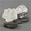 Image 2 : Lot of Raw Black Tourmaline & Apophyllite Specimens 