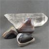 Image 1 : Lot of Raw Clear Quartz & Polished Botswana Agate