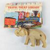 Image 1 : Set of 2 Vintage Children's Toys - Wind up Elephant and Travel Treat Library of Books 1960