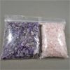Image 1 : 2 Bags of Gemstone Polished Crystal Chips - Amethyst and Rose Quartz