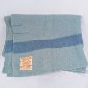 Image 1 : Blue Hudson's Bay Wool Blanket Circa 1950's - 1.5 Point