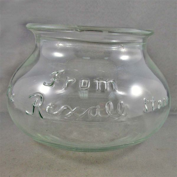 Vintage Rexall Drug Store Glass Jar Apothecary Pharmacy