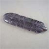 Image 3 : Purple Fluorite Crystal Feather 6" x 1.5"
