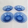Image 1 : Set of 4 Vintage Pyrex Festiva Cobalt Blue Soup Bowls 7.5"