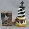 Image 1 : Set of 2 Trinket Boxes - Lighthouse & Stone Box with Inlay Shell