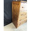 Image 8 : Early to Mid Century Solid Wood Highboy Dresser and Head Board
