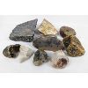 Image 2 : 8.4 Lb Lot of Lapidary Cutting Rock - Larvikite, Agate, Jasper, Quartz 