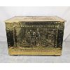 Image 2 : Set of 5 Brass Metal Embossed Home Décor - Large Storage Box, 2 Bellows & 2 Wall Pictures