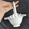 Image 2 : Set of 2 Hobnail Milk Glass Dishes