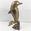 Image 1 : Large Brass Dolphin Statue
