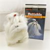 Image 1 : Radio Shack Pettable Portable White Terrier Radio - Appears NEW in Box
