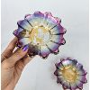 Image 2 : Set of 2 Federal Glass Atomic Celestial Bowls Amethyst 6"