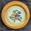Image 1 : Vintage Framed Bird Needle Point  